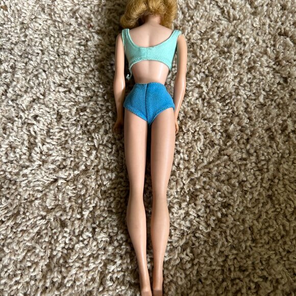 Barbie Midge doll 1960s blonde flip hair freckles original bathing suit - Picture 3 of 3